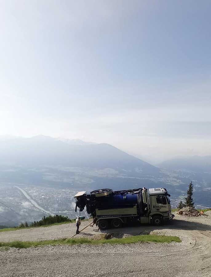 Kanalreinigung im Bezirk Innsbruck-Land